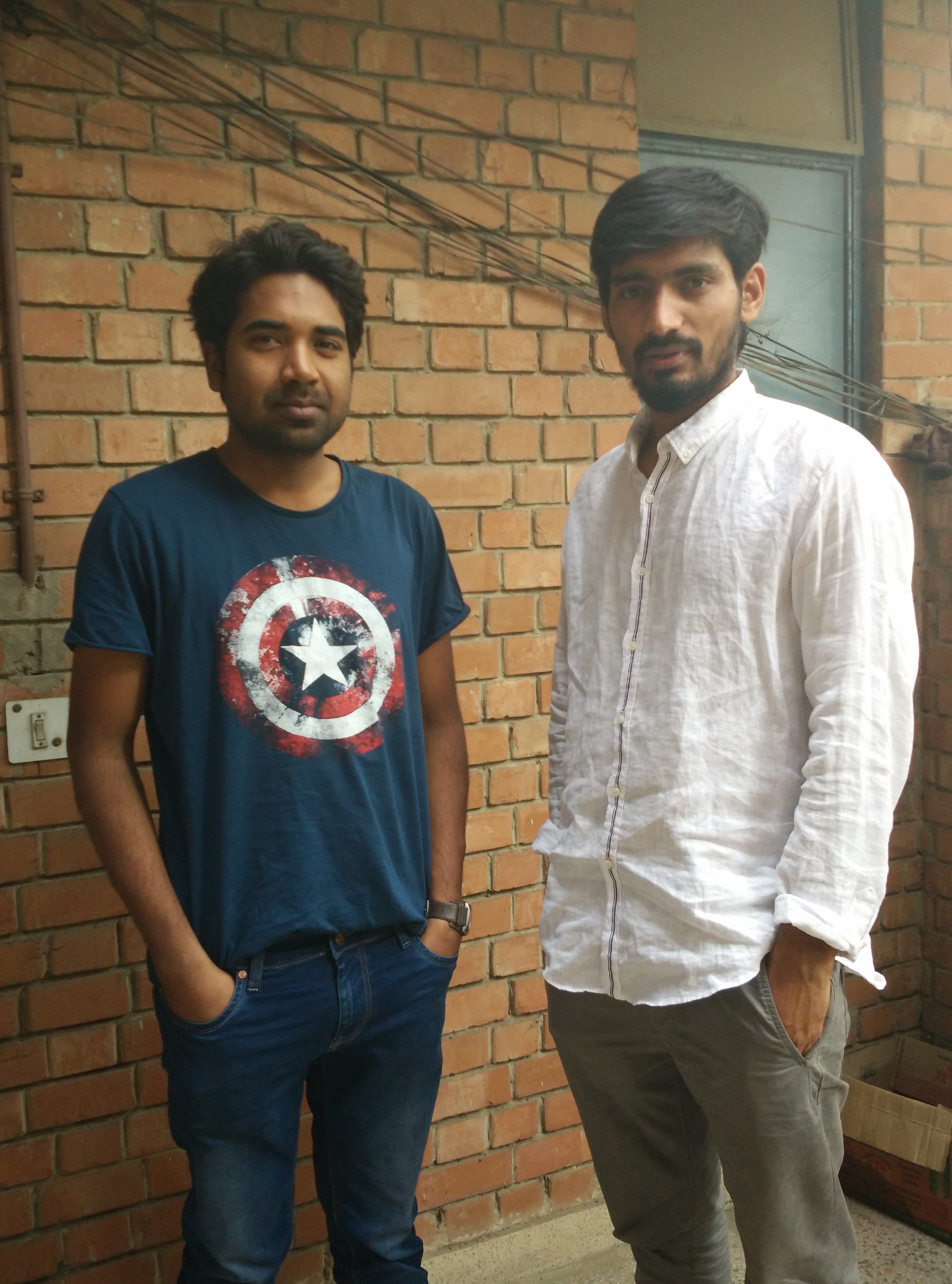 Ankit Hans (left) and Pradeep Narwal. Credit: The Wire/Jahnavi Sen