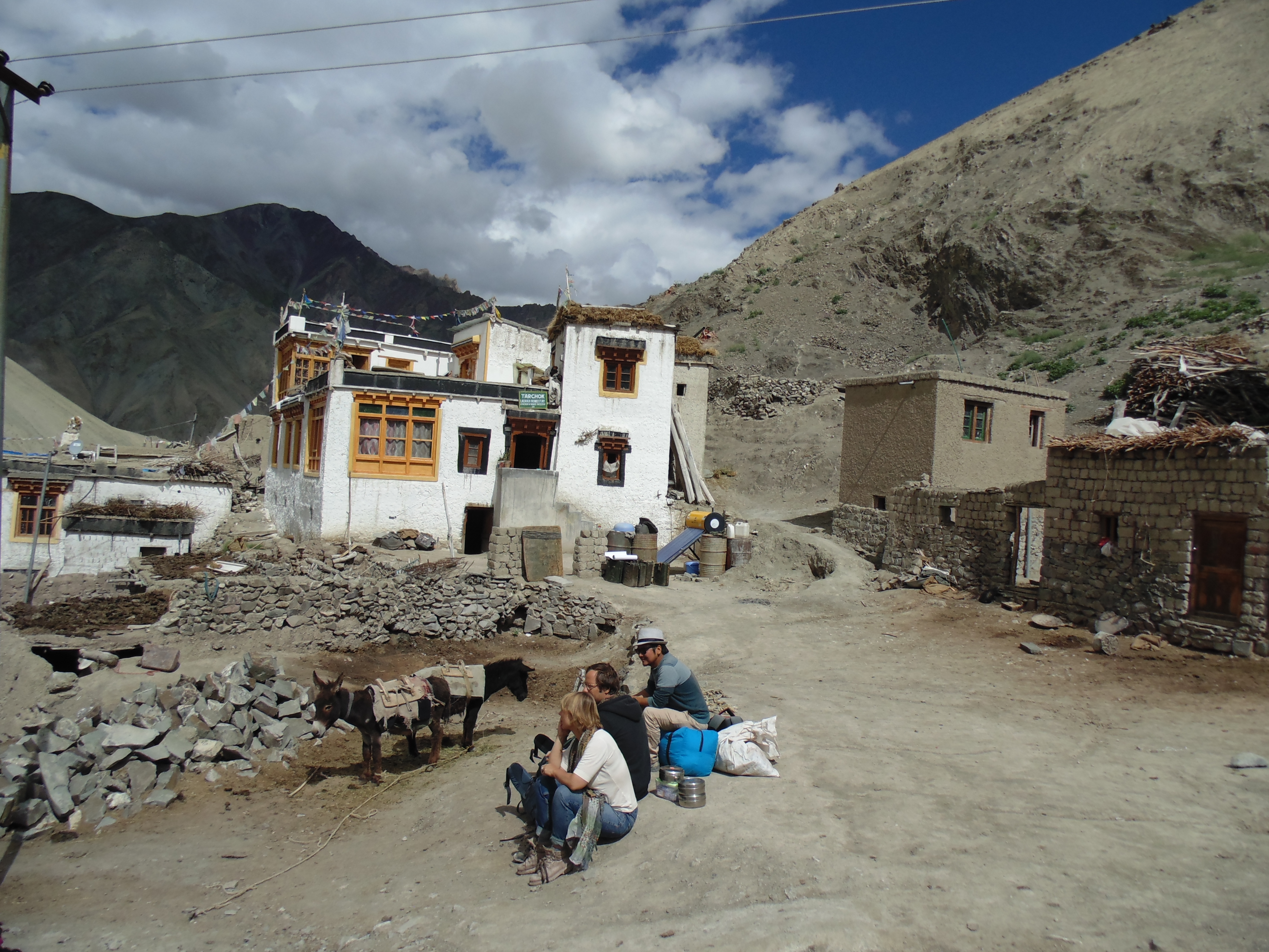 Tourists in Rumbak village, Leh. Credit: Neha Sinha