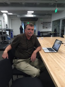 Matt Carroll at his desk