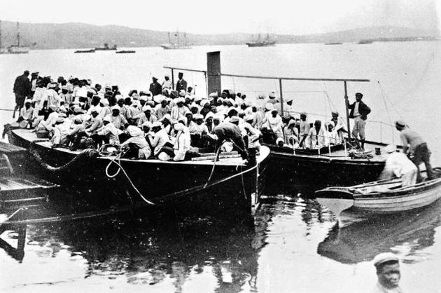 Arrival of the first Indians in Natal. Credit: Wikimedia Commons