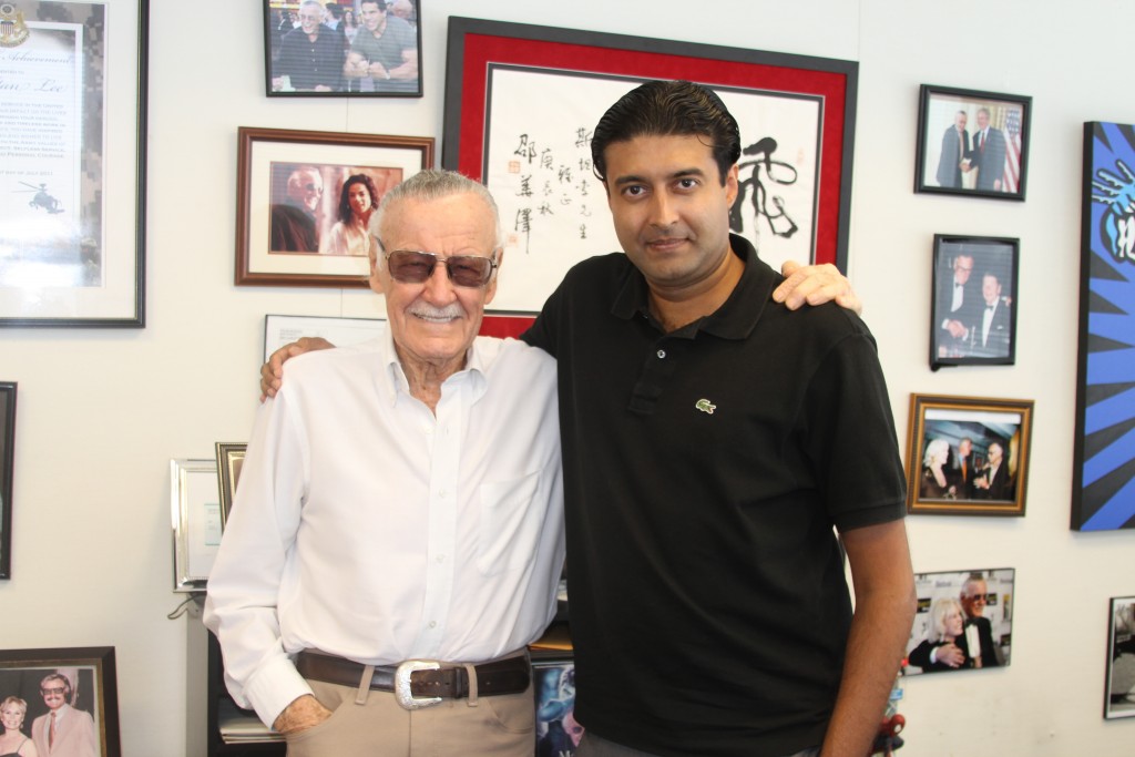 Graphic India co-founder and CEO Sharad Devarajan turned to the American comic book industry icon Stan Lee to create an Indian superhero that has caught the fancy of the East and West. Credit: Graphics India 