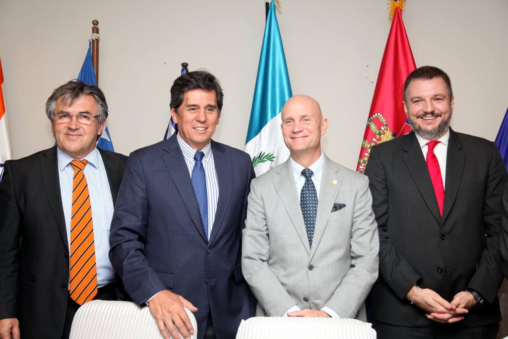 Bosnian Ambassador Sabit Subsic, Serbian Ambassdor Vladimir Marić,