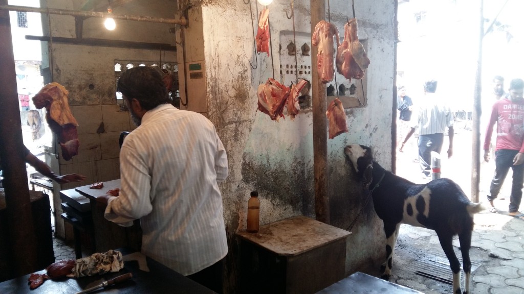 Imranbhai, a butcher in Mumbai who did not want to give his name or show his face. Credit: The Wire staff