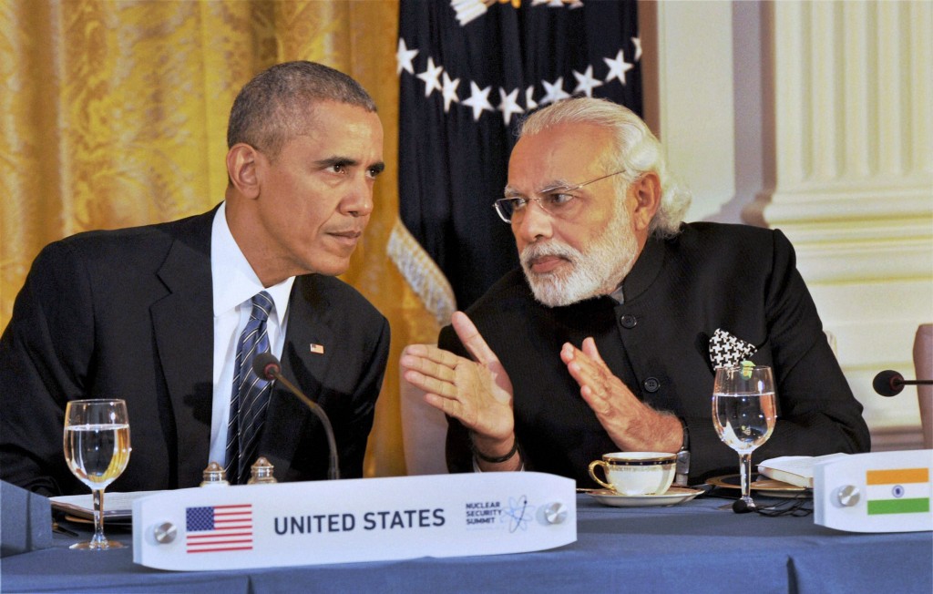 Prime Minister Narendra Modi at the dinner hosted by President Barack Obama, at the White House, in Washington last week. Credit: PTI