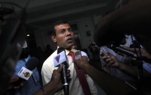File photo of former Maldivian president Mohamed Nasheed. Credit: REUTERS/Dinuka Liyanawatte