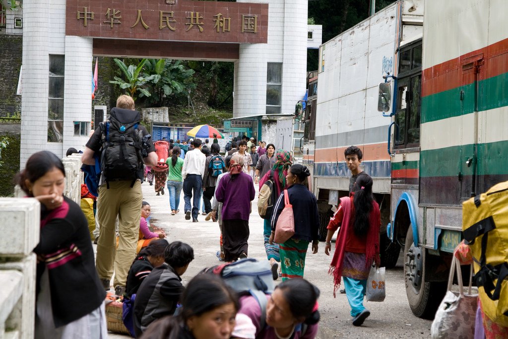 The China-Nepal border. Credit: John Town/Flickr CC BY-NC-ND 2.0