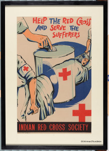 Commercial Illustration 44 Help the Red Cross and Save the Sufferers,Poster for the Indian Red Cross.