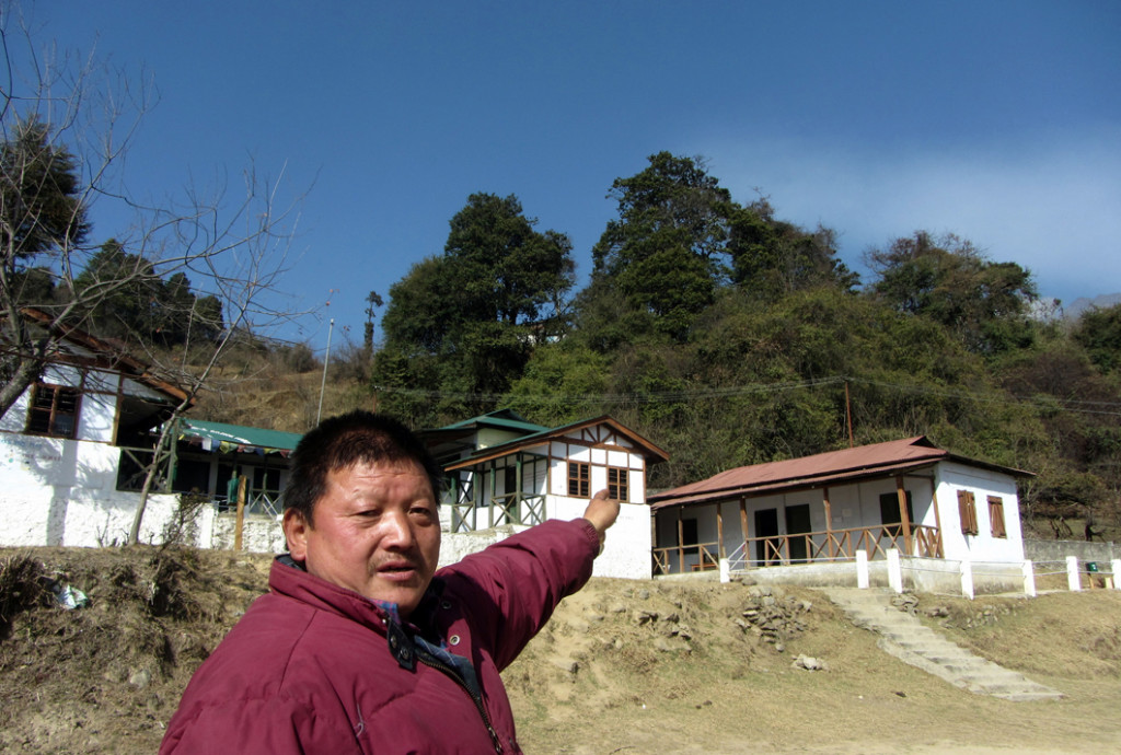 Ngawang Chotta, head of Lumpo village, who leads residents to protect the red panda Credit: Nivedita Khandekar/thethirdpole.net