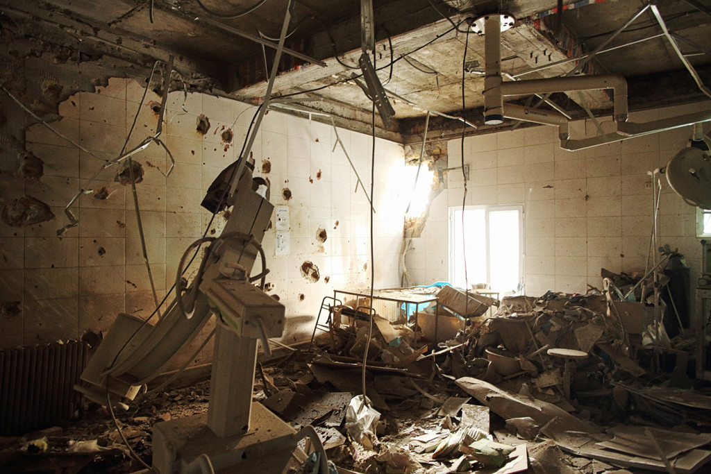 The destroyed operating room of the MSF hospital in Kunduz, Afghanistan, Oct. 10, 2015. Credit: Andrew Quilty/Oculi