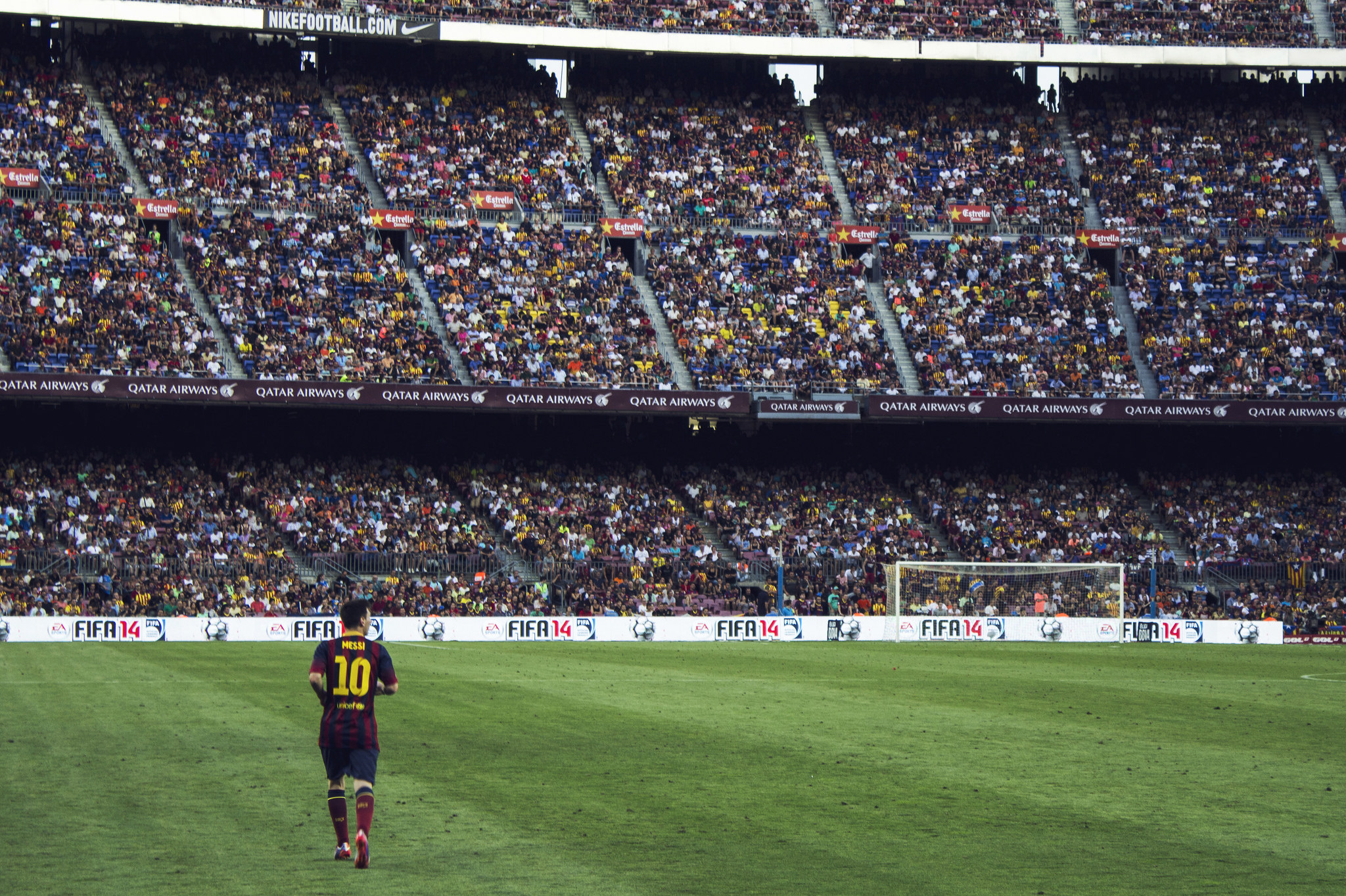 Lionel Messi in his Barcelona colours, 2013. Credit: jackielck/Flickr, CC BY 2.0