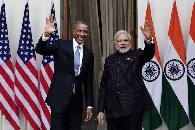 Prime Minister Narendra Modi with President Barack Obama. Credit: Reuters