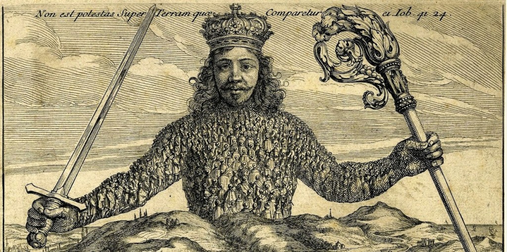From the frontispiece Thomas Hobbes’ Leviathan (1651). Credit: University of Texas