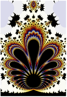 A fractal of a complex quadratic equation generated by Mamta Rani using her 2 step iteration method. Source: Author provided