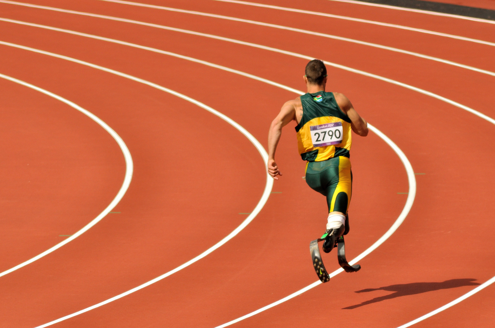 Oscar Pistorius at a race in 2012. Credit: spool32/Flickr, CC BY 2.0