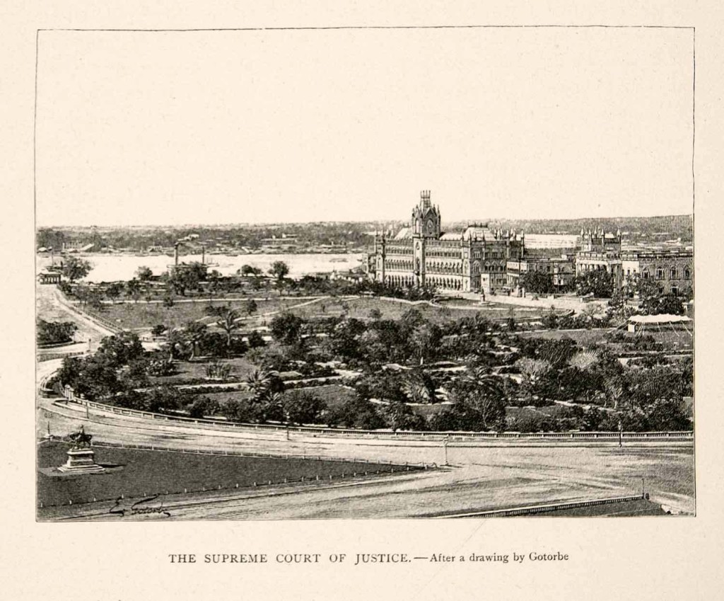 Drawing of the High Court of Judicature at Fort William.