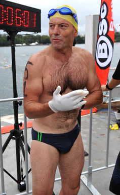 Australia’s most famous wearer of budgie smugglers. Mick Tsikas/AAP