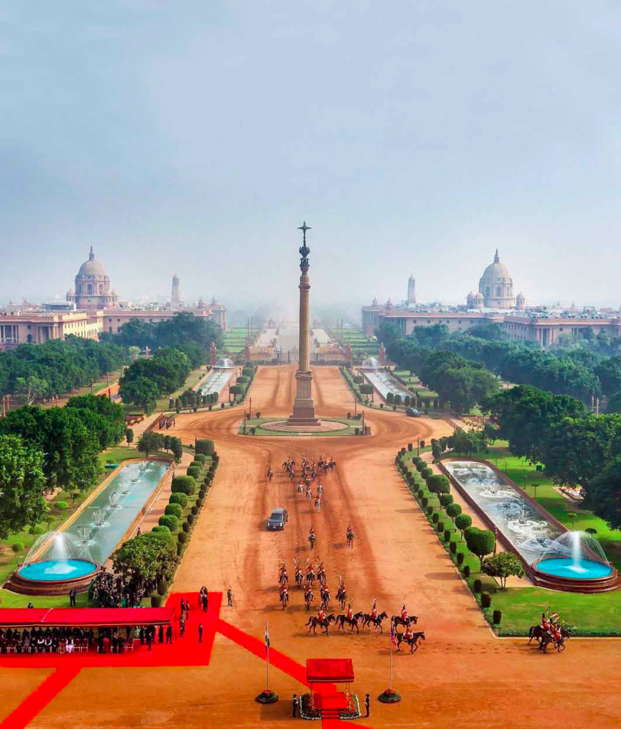 The forecourt of Rashtrapati Bhavan. Credit: Narendra Bisht
