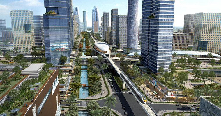 The planned Amaravati city. Credit: Wikimedia Commons