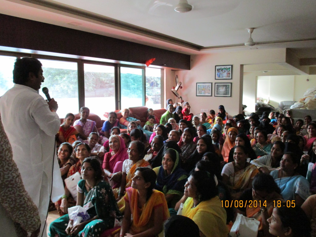 Kadam addressing his 'sisters' on Rakshabandhan.