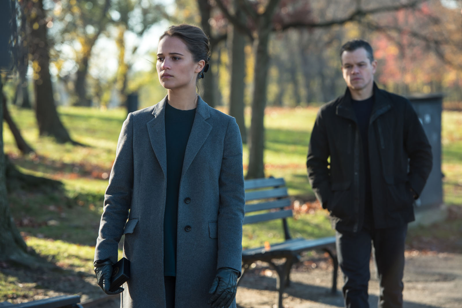 Alicia Vikander and Matt Damon in Jason Bourne. Credit: jasonbournemovie.com