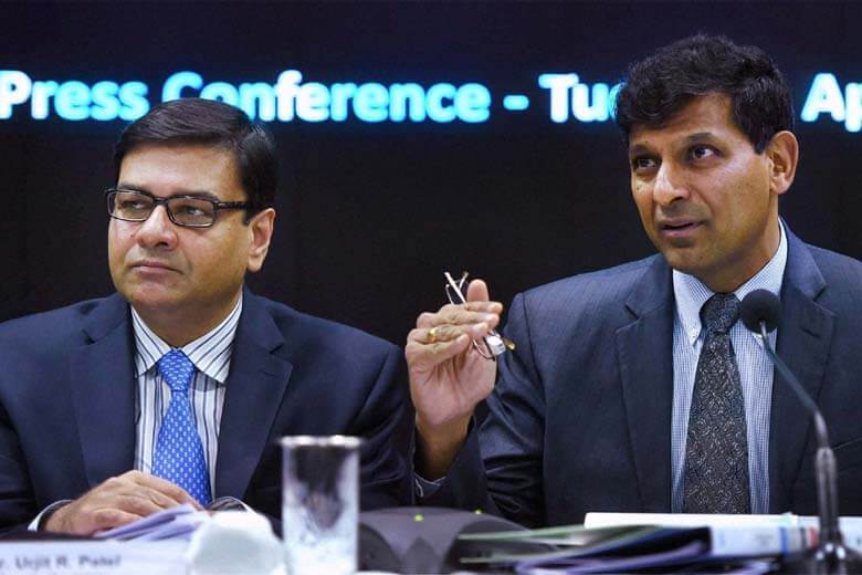 File photo of RBI governor Raghuram Rajan with deputy governor Urjit Patel. Credit: PTI