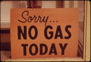 Signs like these were a common sight in Oregon during the 1970s crisis. Credit: Wikimedia Commons