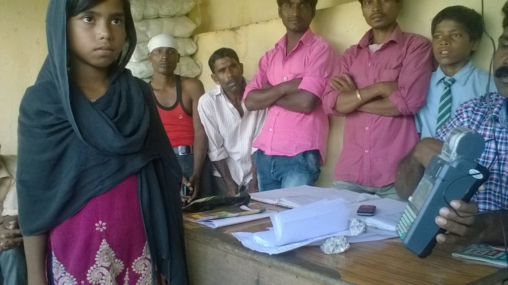 Nazia Parveen was sent to try and get PDS authentication for her family rather than go to school. Source: Special arrangement