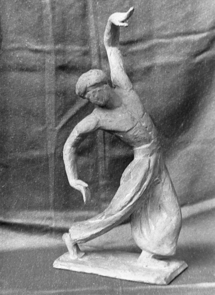 Sculptor of Uday Shankar dancing in Zurich.