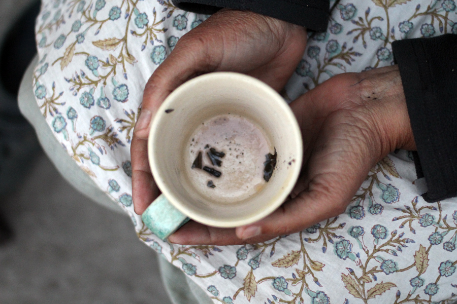 Nun chai with Mallika. Credit: Alana Hunt