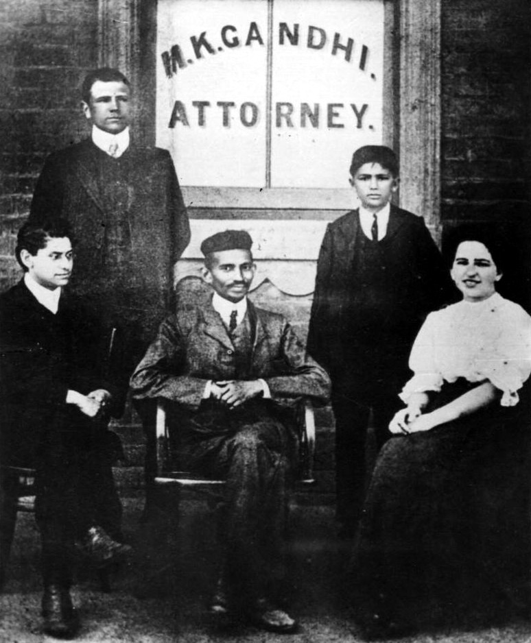 Mahatma Gandhi in Johannesburg. Credit: Wikimedia Commons