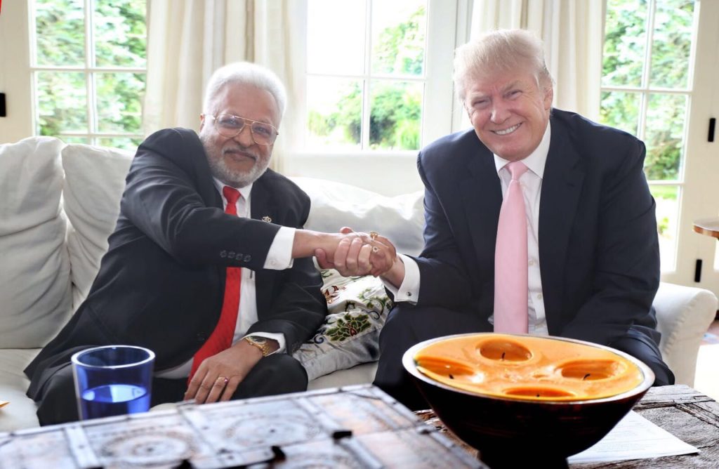 Shalabh Kumar with Donald Trump. Credit: Facebook