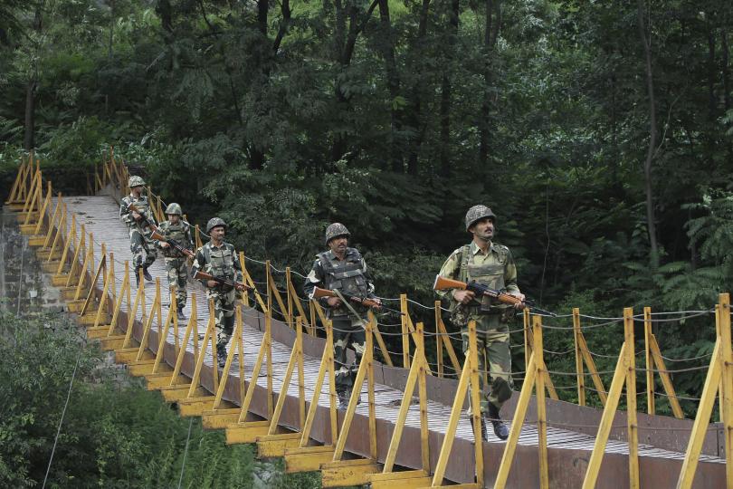 File photo of an Indian patrol near the Line of Control in Kashmir. Credit: Reuters
