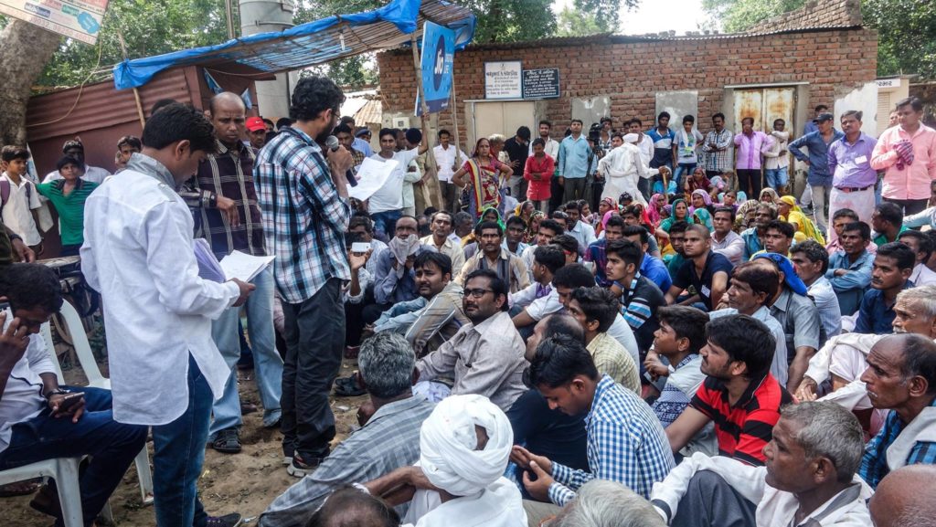 Jignesh Mewani at Saroda village. Credit: Damayantee Dhar