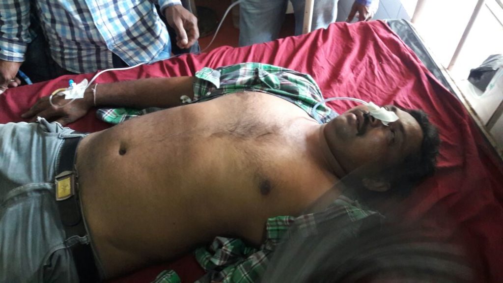 Chandu Parmar, who consumed pesticide on October 17 and has recovered now. Credit: Damayantee Dhar