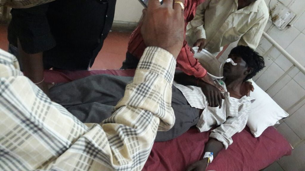 Jignesh Parmar, 25, consumed poison on October 17 and has now recovered. Credit: Damayantee Dhar