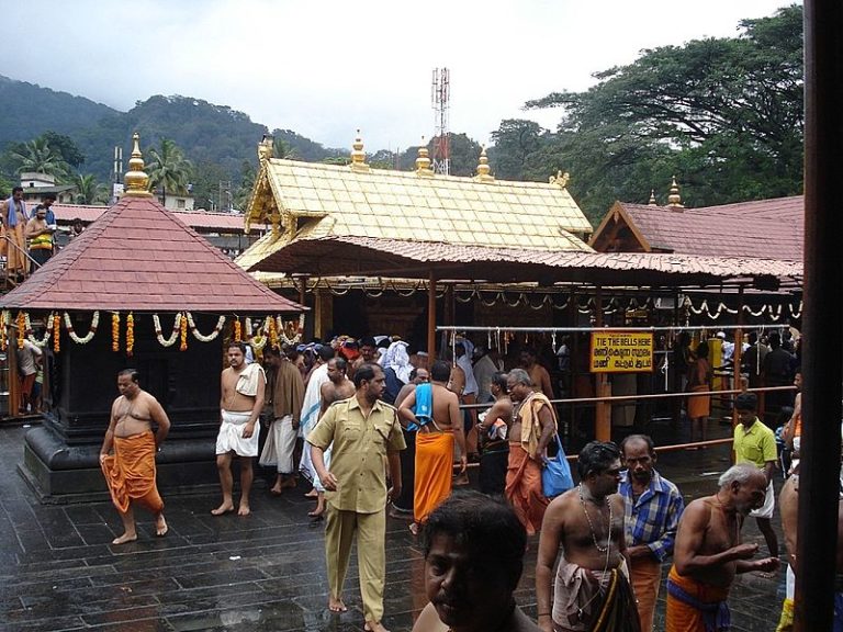 The Sabrimala temple. Credit: Wikimedia Commons