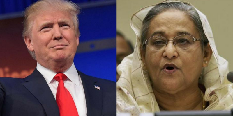 The Shekhi Hasina government is pleased Donald Trump will be the next US president. Credit: Reuters