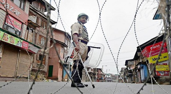 File photo of curfew in Srinagar in August. Credit: PTI