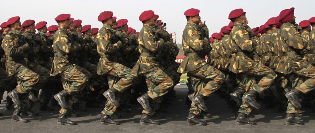 Representative image of Indian soldiers marching. Credit: Reuters