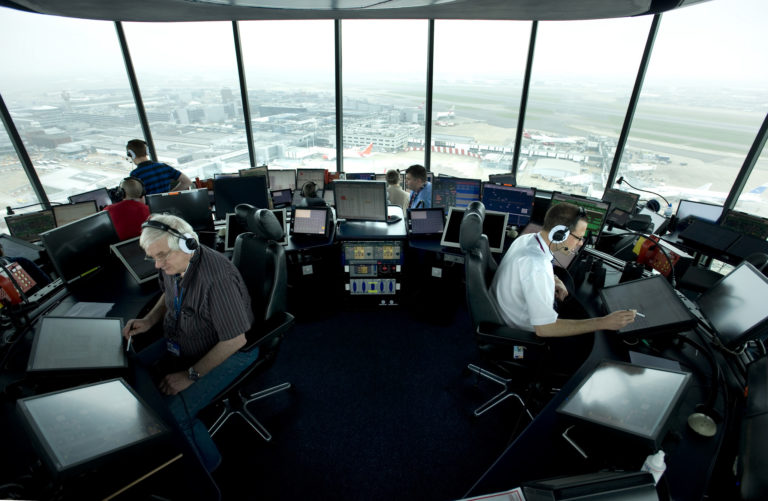 Air traffic controllers. Credit: NATS Press Office/ Flickr, CC BY-NC-ND 2.0