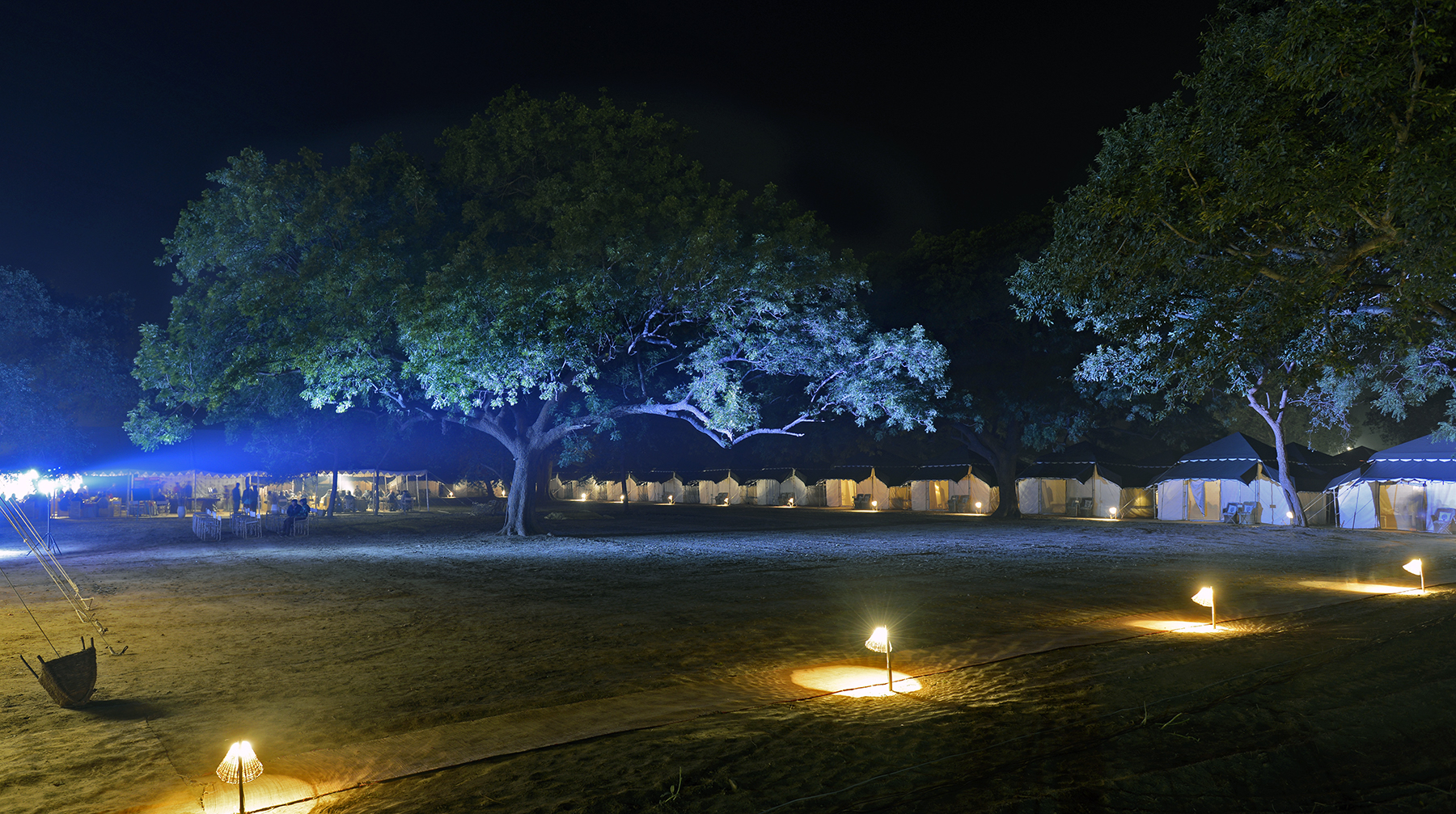 Accommodation at the festival. Courtesy: Ram Pratap Singh, Chambal Safari Lodge