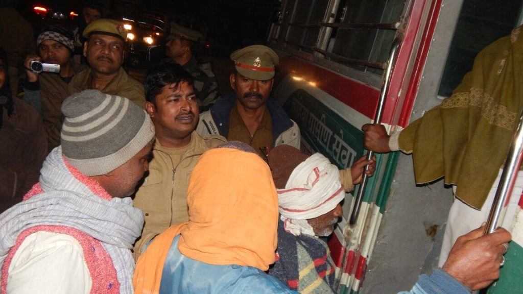 Police in Varanasi arrest BHU workers protesting the university's refusal to regularise their terms of employment despite working at BHU, in some cases, for as long a three decades. Credit: Youth4Swaraj