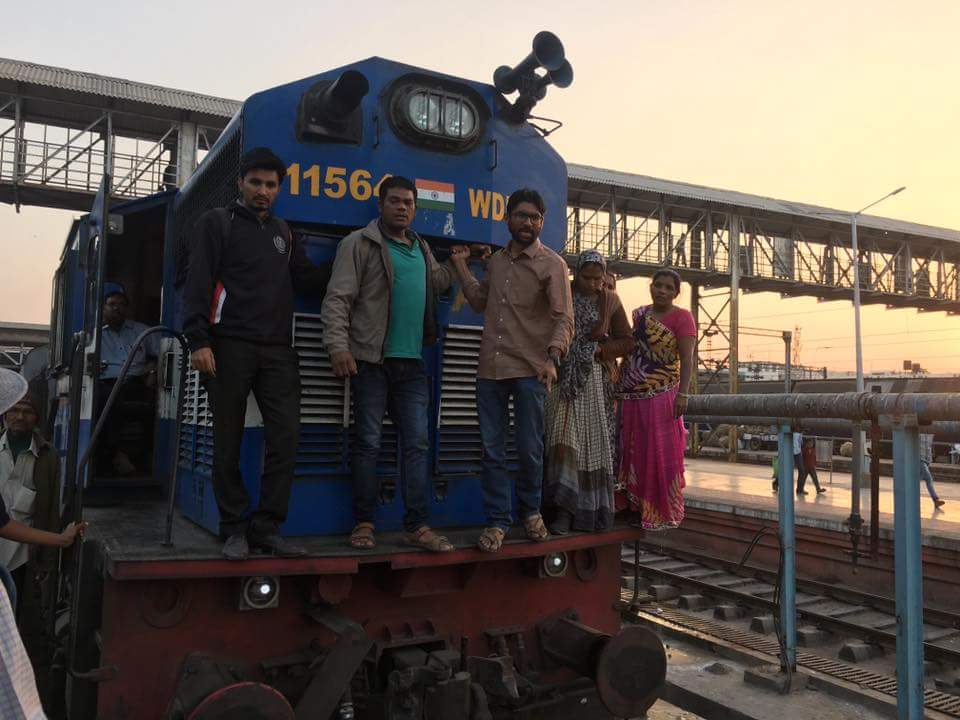 Mevani and the RDAM during their agitation. Credit: Damayantee Dhar