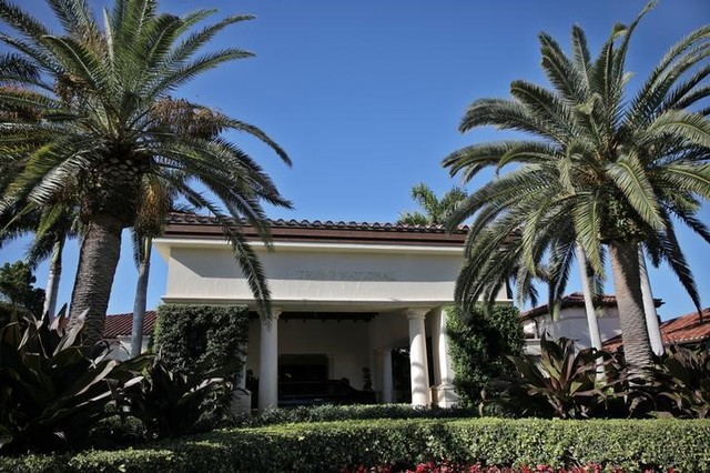 The entrance area of Trump National Golf club, where Japanese Prime Minister Shinzo Abe and US President Donald Trump play golf, is seen in Jupiter, Florida, US, February 11, 2017. Credit: Reuters
