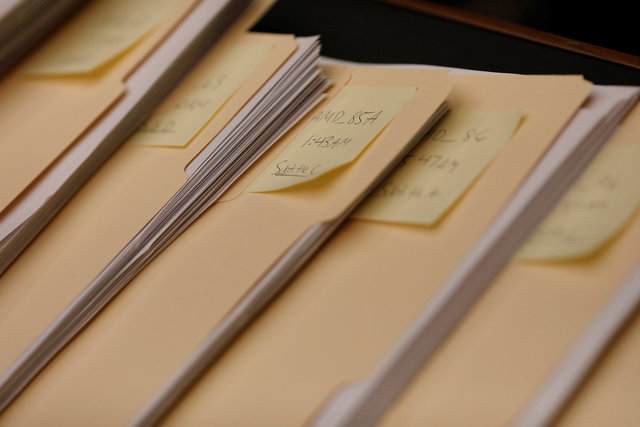 Copies of amendments offered during a marathon House Energy and Commerce Committee hearing on a potential replacement for the Affordable Care Act are seen on Capitol Hill in Washington March 9, 2017. Credit: Reuters
