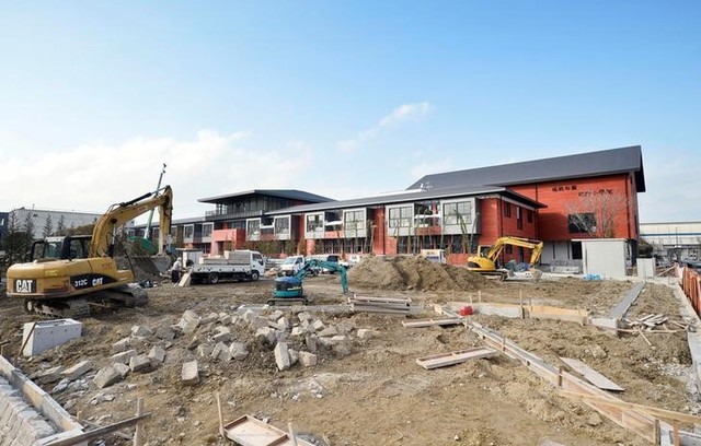 The construction site for an elementary school of Moritomo Gakuen, an educational institution, is seen in Toyonaka, Osaka, Japan February 18, 2017, in this photo taken by Kyodo. Credit: Reuters