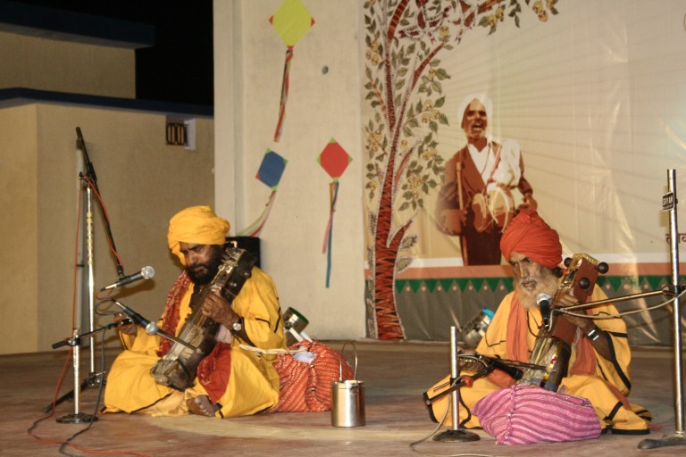 Two Muslim yogis performing. Credit: Manoj Singh