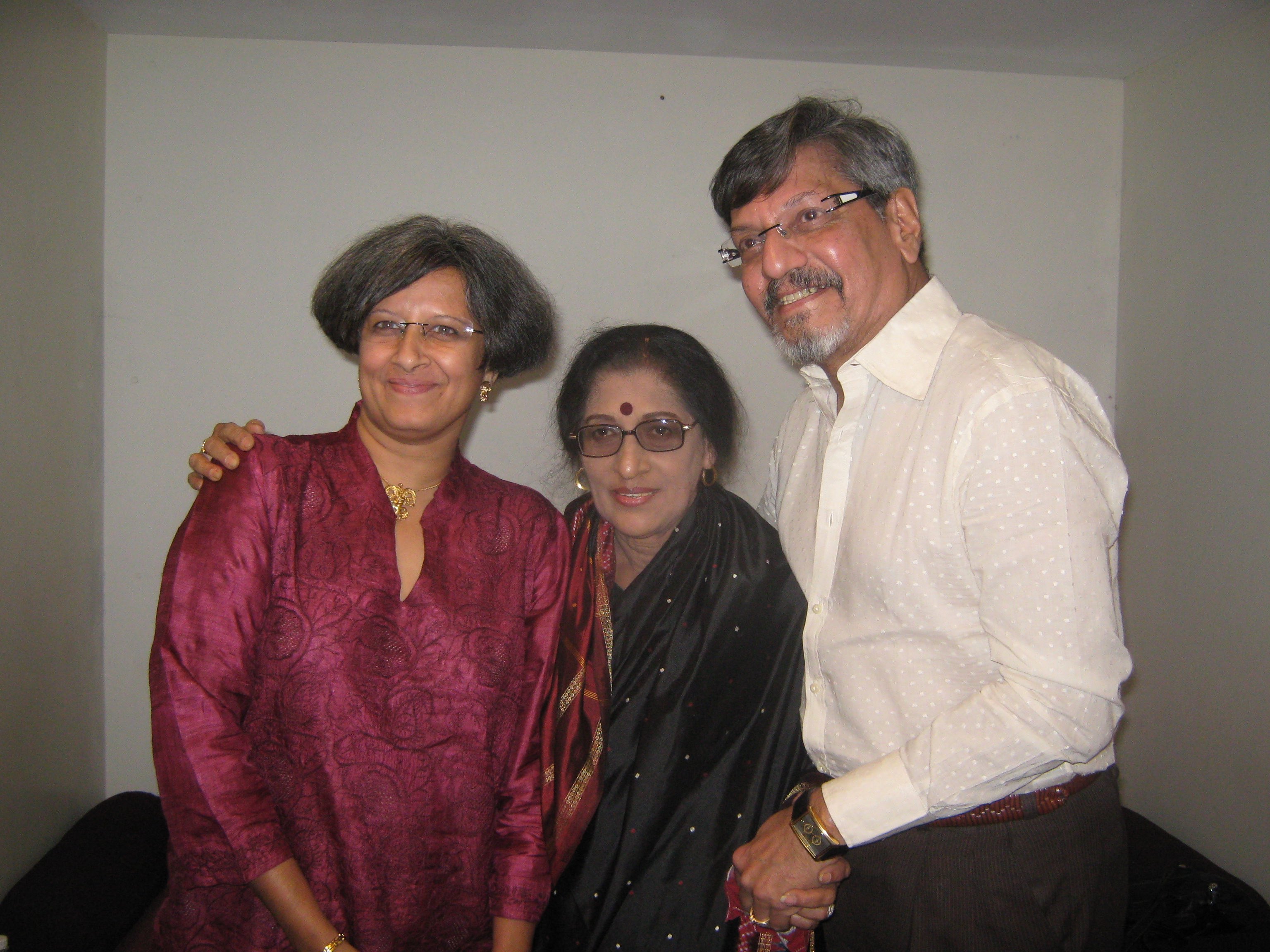 Sandhya Gokhale, Kishori Amonkar, Amol Palekar. Credit: Special Arrangement