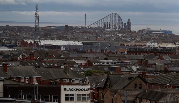 View across rooftops in Blackpool, Britain May 16, 2017. Credit: Reuters/Phil Noble