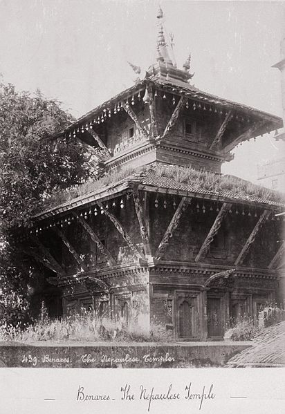 The Nepali temple in Banaras whose construction began during Rana Bahadur Shah's time in Banaras. Credit: Wikimedia